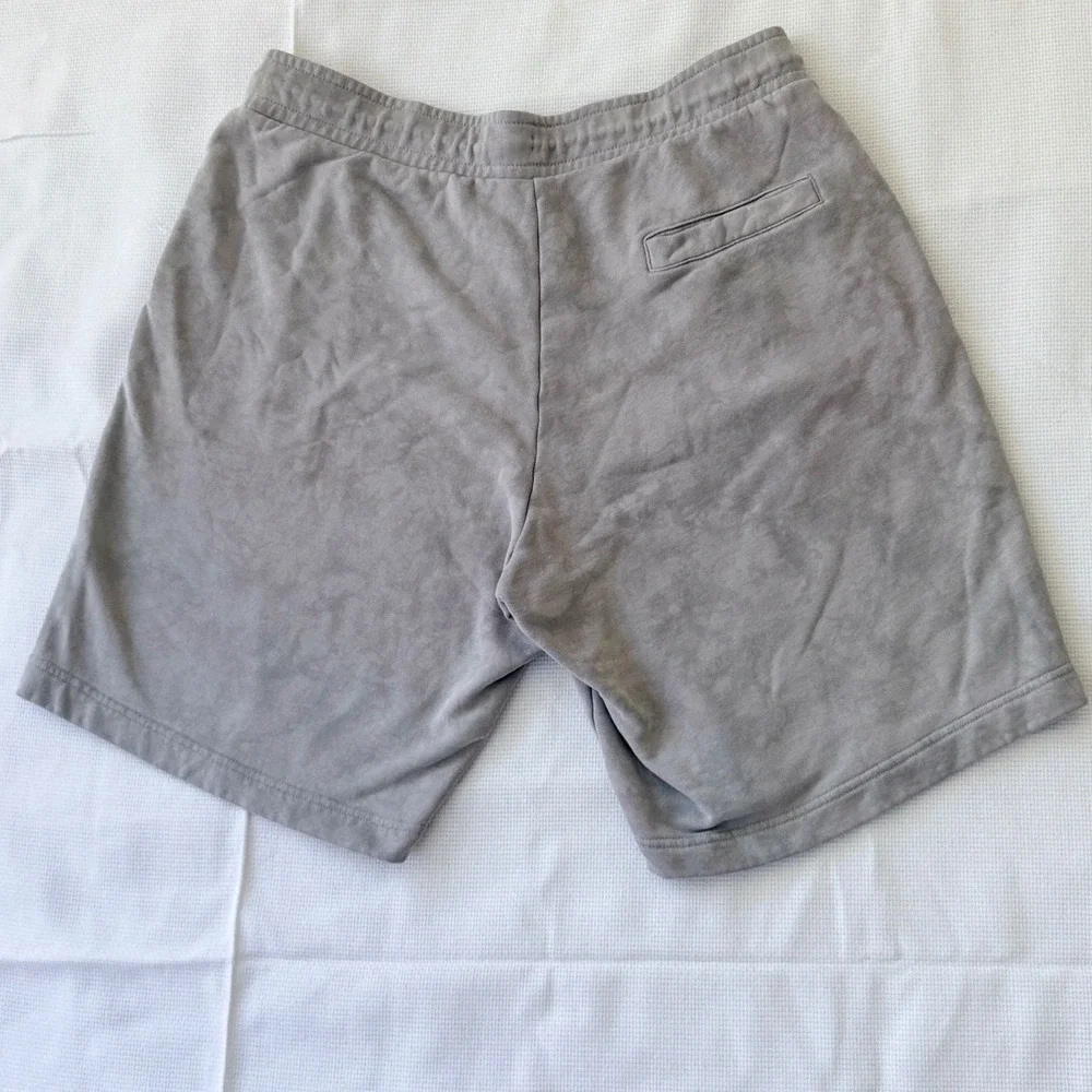 Air Jordan Mens XXL Grey Acid Wash Fleece Shorts Wings Logo Streetwear Vtg Rare‎